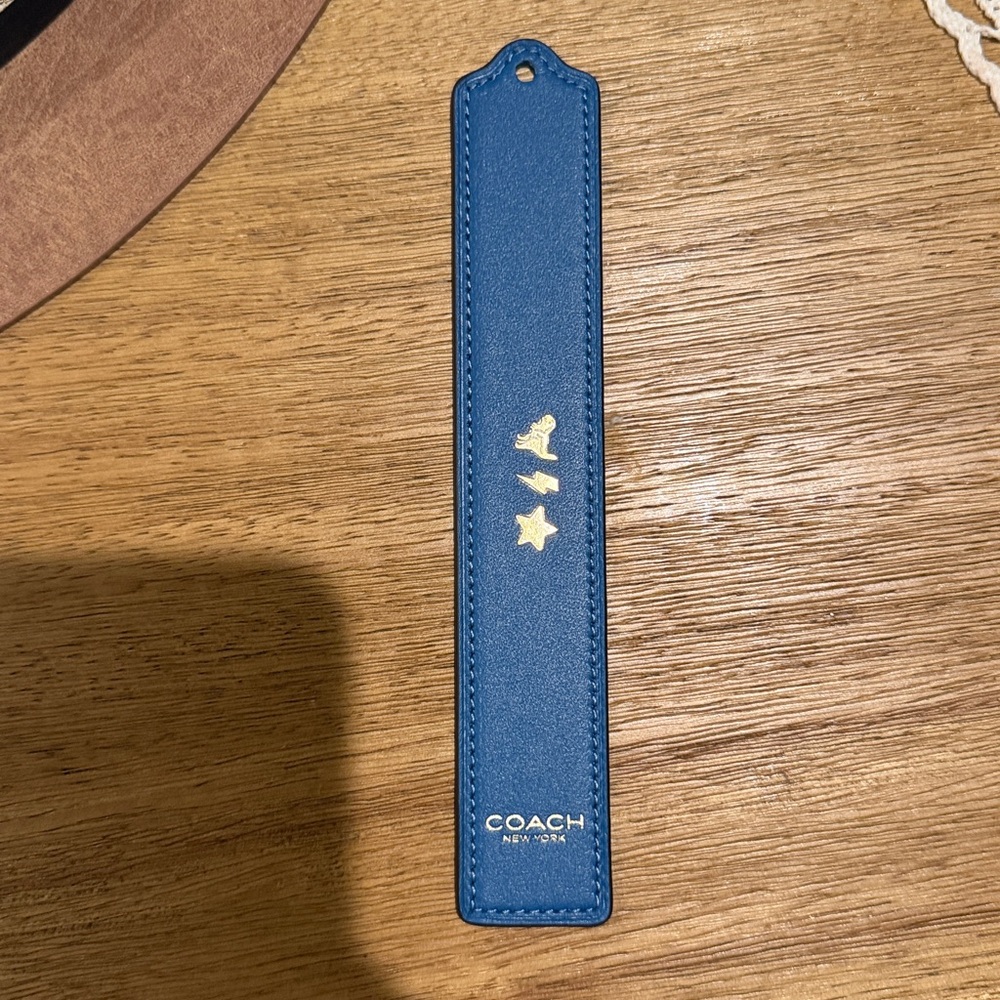 Limited Edition Coach Leather Bookmark